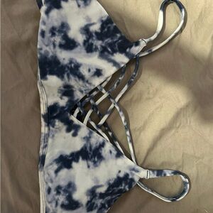 Hollister Blue Tie-Dye Bikini Top